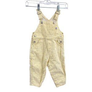 Vintage Sprockets overalls size‎ 24M yellow print Adjustable pockets carpenter